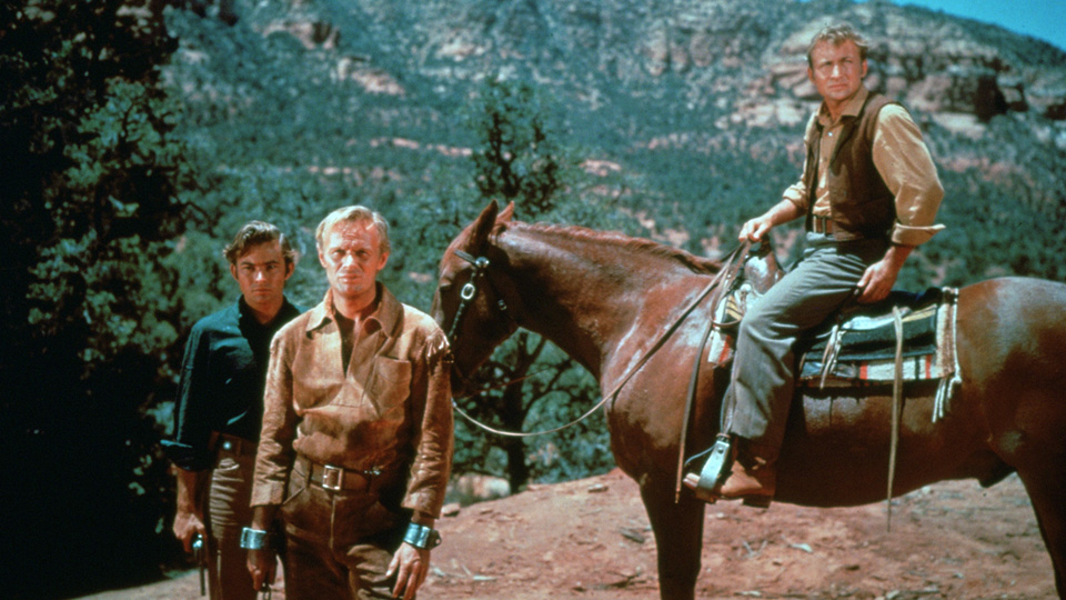 襲われた幌馬車場面写真