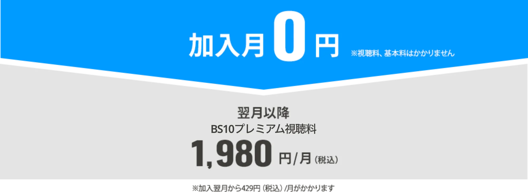 加入月0円　翌月以降月額1,980円
