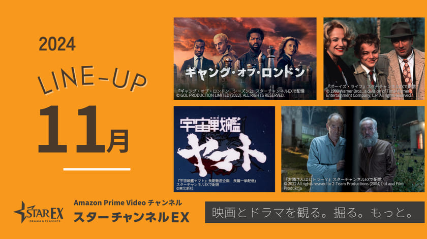 スターチャンネルEX　11月のラインナップ