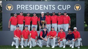 米国選抜が10大会連続の通算13勝目　松山英樹はS.シェフラーを下す